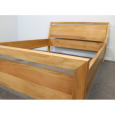 Modernes LINO Bett Classic Massivholz Wildeiche 90 x 200 cm