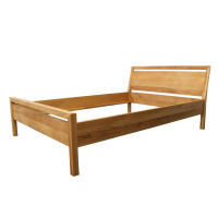 Modernes LINO Bett Classic Massivholz Wildeiche 100 x 200 cm