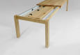 Esstisch LINO Massivholz mit Ausziehfunktion - 100cm Breite Wildeiche 200 x 100 cm 50 x 100 cm