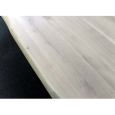 Esszimmertisch Baumkante Eiche White Wash mit X Fu&szlig; 200 x 100 cm
