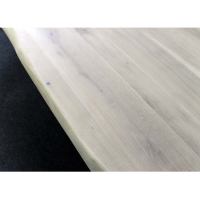 Esszimmertisch Baumkante Eiche White Wash mit X Fu&szlig; 240 x 100 cm