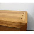 Großer Nachttisch Massivholz LINO mit Schublade Wildeiche weiß geölt