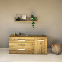 LINO Sideboard 150 cm mit 3 Schubladen Massivholz