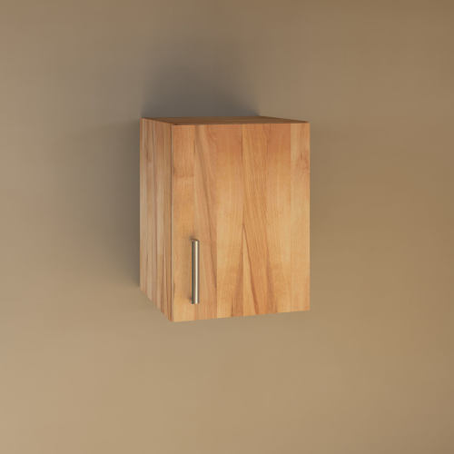 Massivholz K&uuml;chenmodul H&auml;ngeschrank, T&uuml;ranschlag rechts - 40 cm