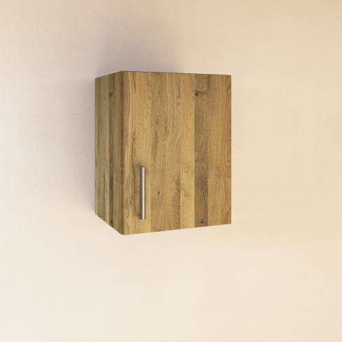 Massivholz Küchenmodul Hängeschrank, Türanschlag rechts - 40 cm Wildeiche