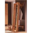 Massivholz Spiegel-Garderobe - 180 cm Eiche