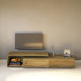 Modernes Massivholz TV-Lowboard
